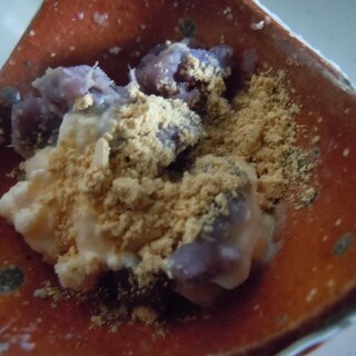 ショウガ紫芋きな粉アイス